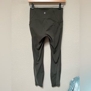 Lululemon green crop leggings